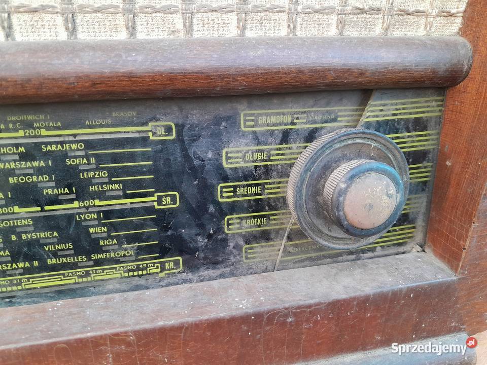 Stare polskie radio lampowe Poemat II z czasów Dąbrowa Górnicza sprzedam