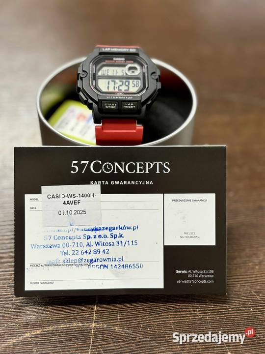 Zegarek męski Casio WS1400H4AVEF Gwarancja Elbląg sprzedam
