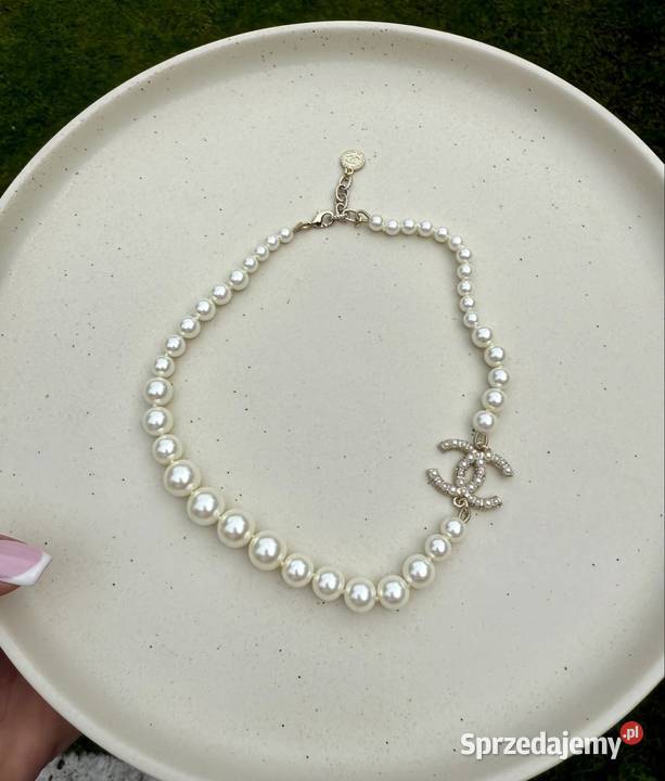 Naszyjnik ze sztucznych pereł pomorskie Gdynia