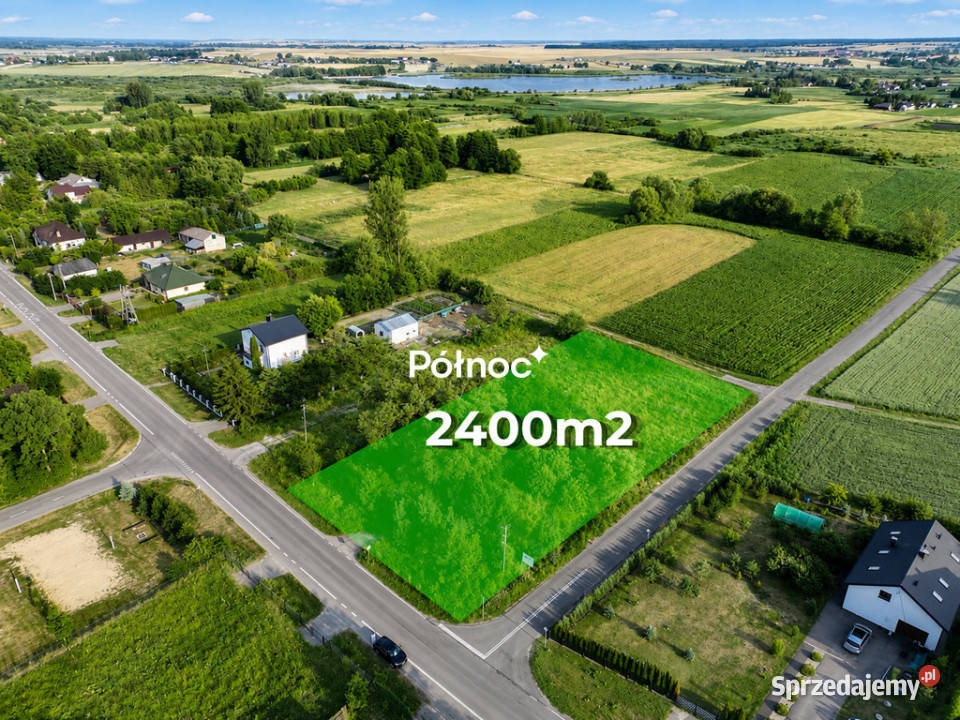 Działka budowlana o powierzchni 2400 m2 Żółtańce budowlana