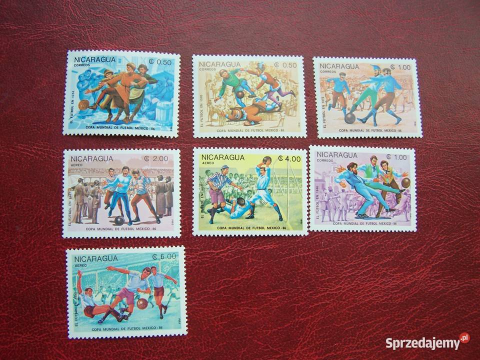 Nikaragua 1985 MNH Mi 255359 Sport Piłka nożna śląskie Tychy sprzedam