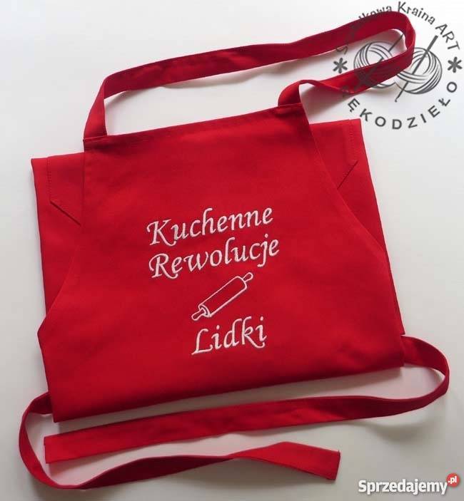 Fartuch kuchenny z HAFTEM prezent DZIEŃ BABCI Akcesoria kuchenne Toruń