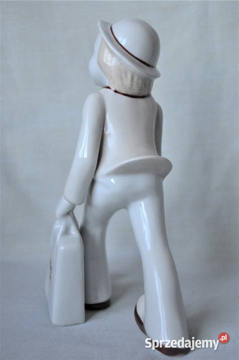 Chłopiec z walizką w stylu art deco wys21 szer17 Warszawa sprzedam