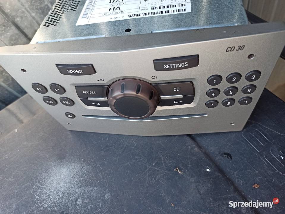 Radio CD Opel Corsa D Combo Astra H Zafira B Rok produkcji 2008
