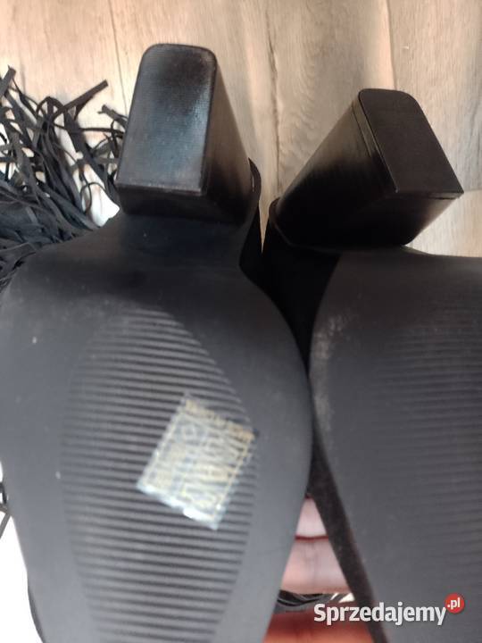 4041 Czarne kozaki kowbojki wieczorowe z inna małopolskie