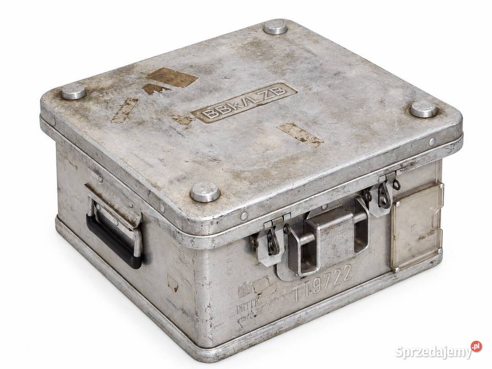 Aluminiowa Skrzynia Ważności DETTE BBKA ZB Antyki, Sztuka, Kolekcje Poddębice