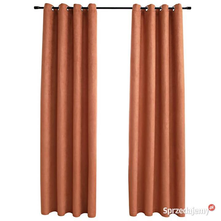 vidaXL Zasłony zaciemniające z metalowymi Warszawa