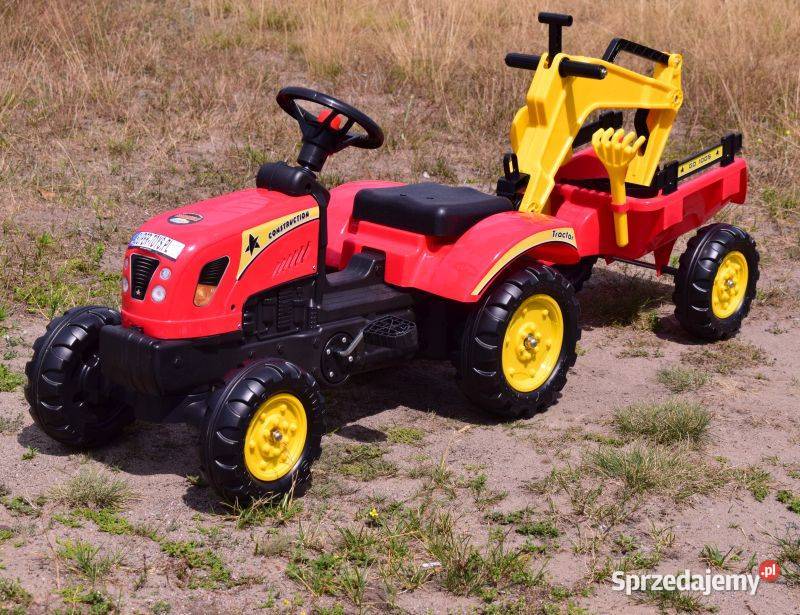 TRAKTOR NA PEDAŁY Z PRZYCZEPĄ I KOPARKA TR3007c Toruń