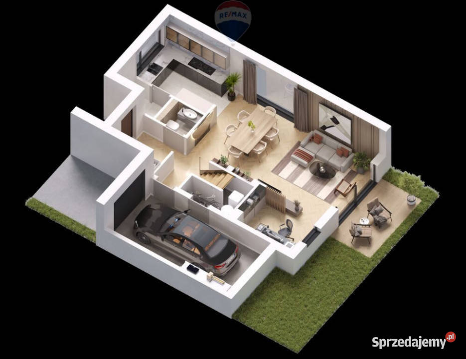 Nowoczesny dom bliźniak w Łazach 11B Łazy sprzedam