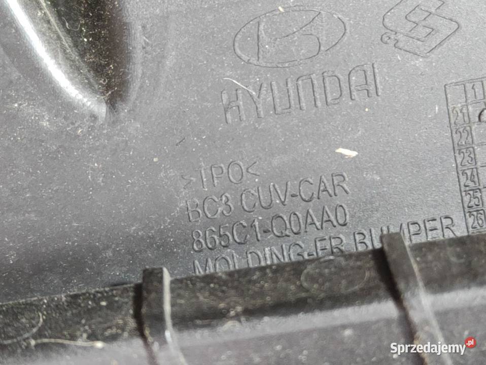 Kratka Zderzaka Lewy Przód Hyundai Bayon wielkopolskie Pleszew