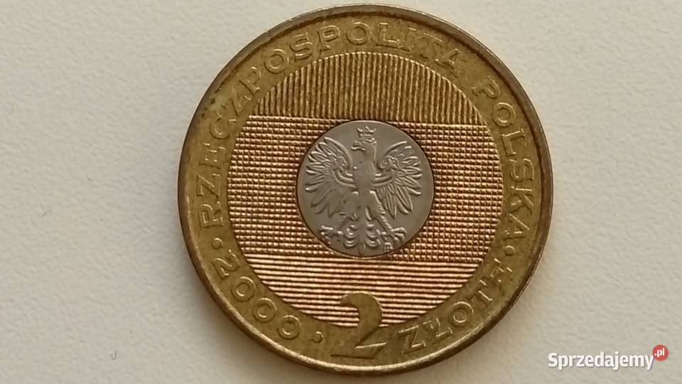 Moneta okolicznościowa 2 2000 r Przełom Mosina