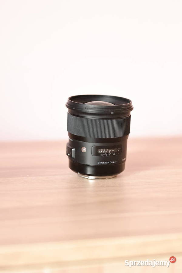 Obiektyw Sigma DG Art 24 mm f 14 EF Canon nowy Stąporków sprzedam