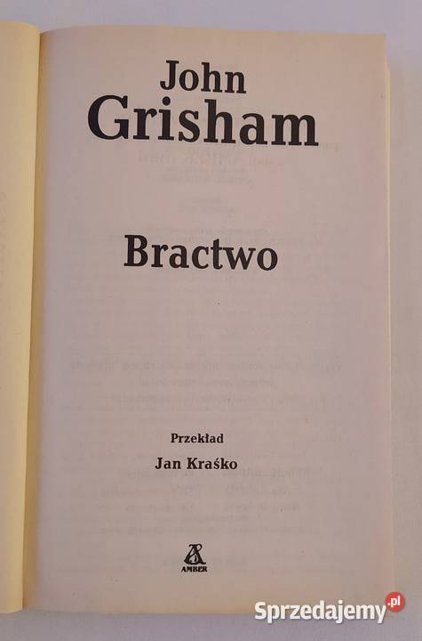 BRACTWO John Grisham Hajnówka sprzedam