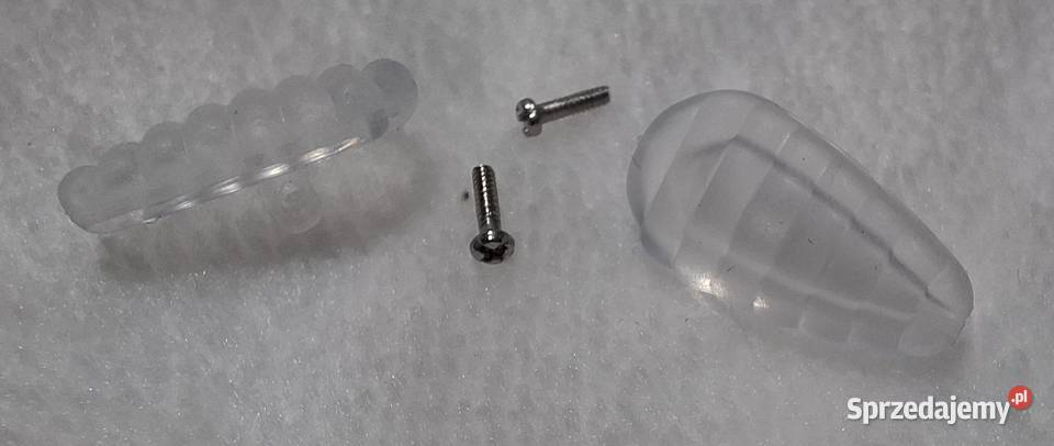 Noski do okularów poduszki miękkie 14x7mm śrubki Czeladź