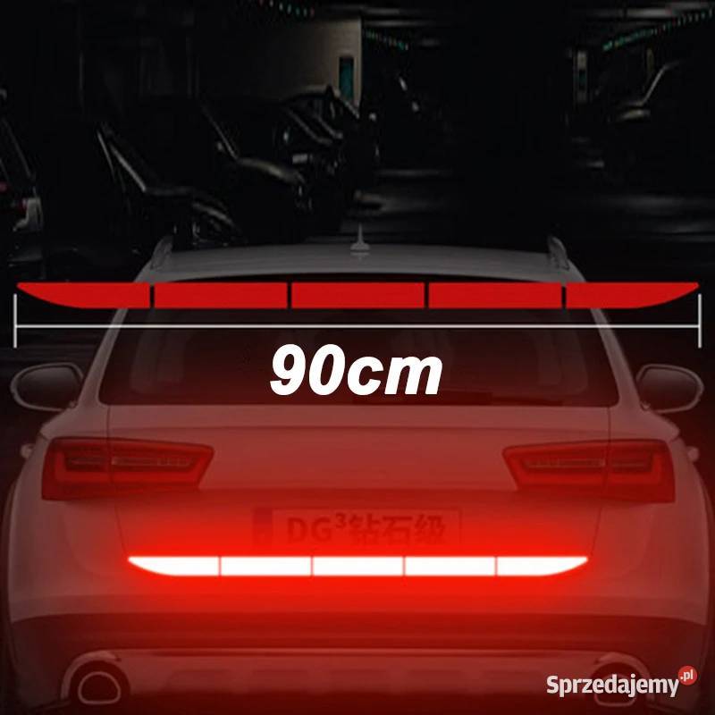 Wodoodporna odblaskowa naklejka na tył pojazdu Płock sprzedam