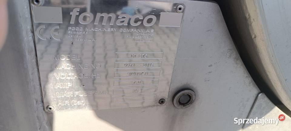 Sprzedam masownicę przelotową Fomaco mazowieckie Modła sprzedam