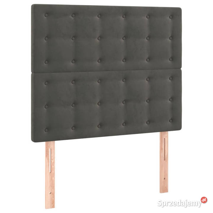 Zagłówek do łóżka z LED ciemnoszary 80x5x118128