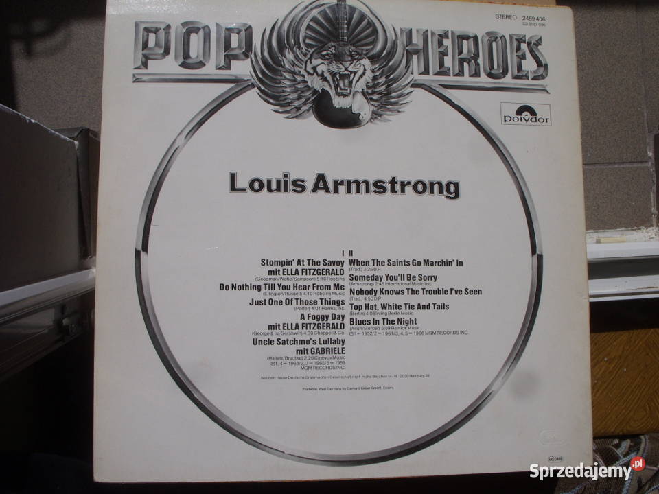 Winyl LP jazz LOUIS ARMSTRONGPOP HEROES POLYDOR jazz Wołów