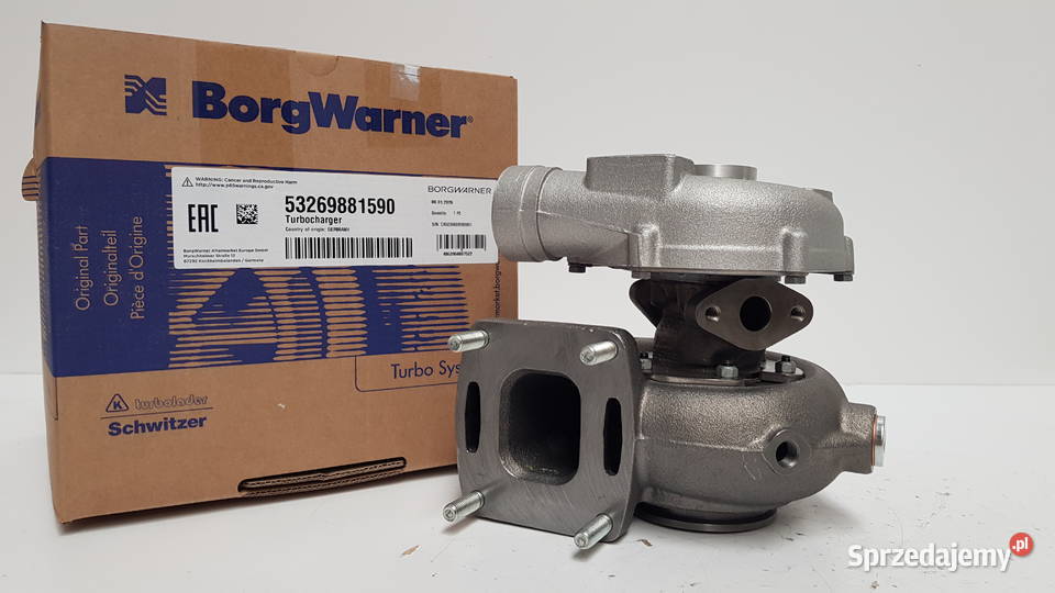 Nowa turbosprężarka BorgWarner 53269881590 osobowe Siedlce