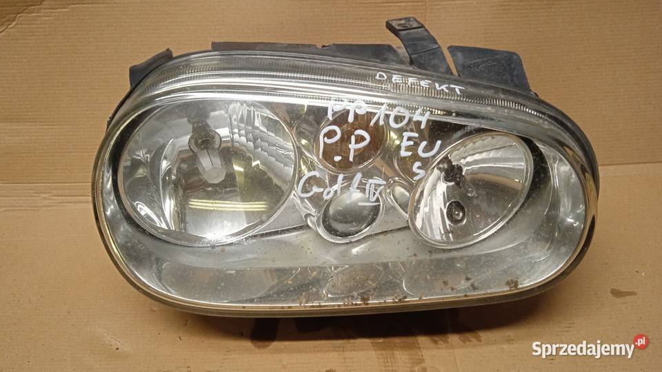 VW GOLF IV LAMPA PRZÓD PRAWA EU DEFEKT wielkopolskie