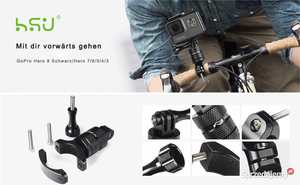 HSU Uchwyt na kierownicę do GoPro 360 stopni Zawiercie