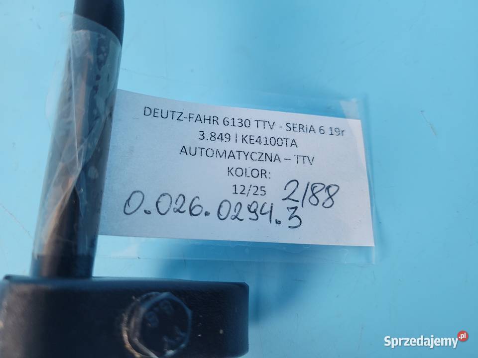 DEUTZFAHR 6130 TTV PRZEWÓD RURA HYDRAULICZNA Hydraulika kujawsko-pomorskie Kolno