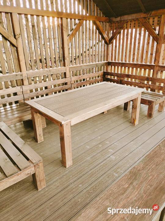 Solidny drewniany stół Nowy 67cm Łęki