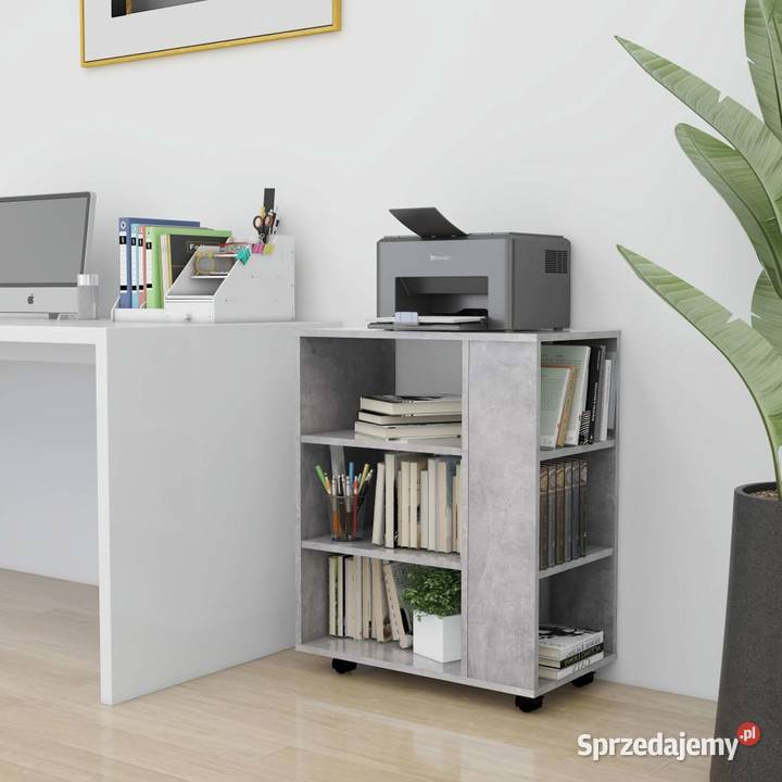 vidaXL Szafka na kółkach szarość betonu 60x35x75 Warszawa sprzedam