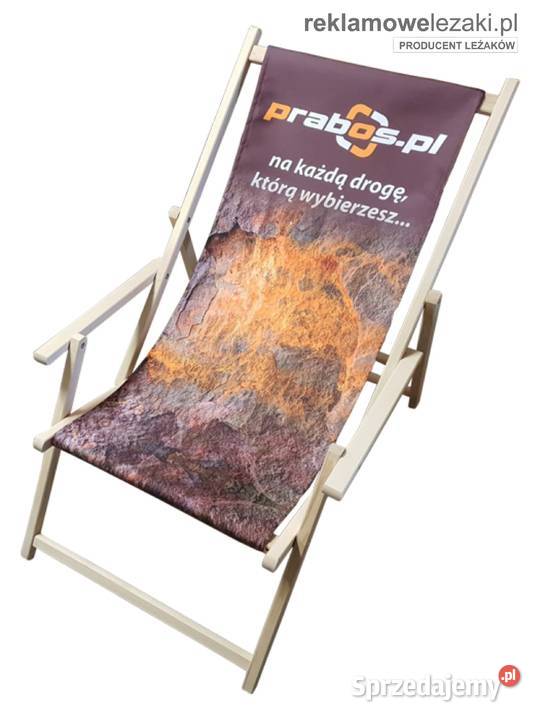 Leżaki promocyjne z logo idealne jako reklama Warszawa