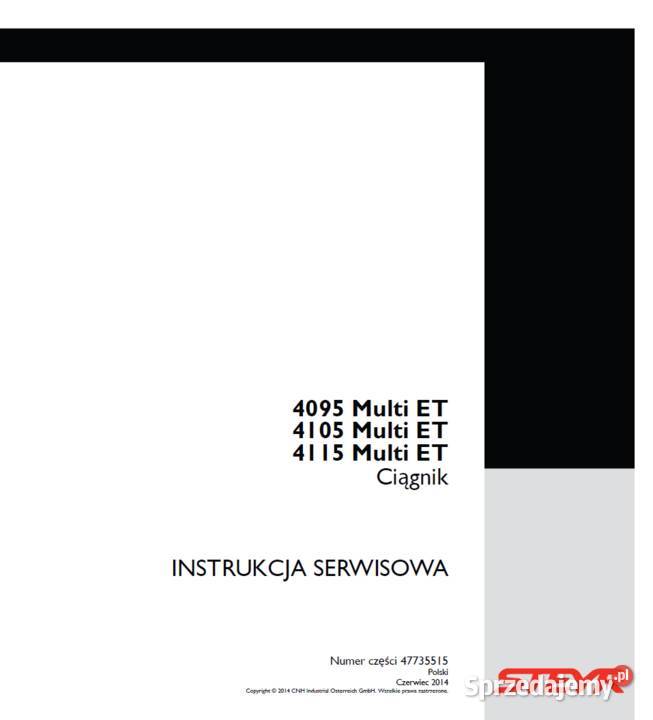 Steyr 4095 Multi ET 4105 Multi ET 4115 Multi ET Rok wydania 2014 Gdańsk