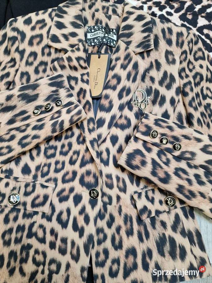 Marynarka Żakiet Christian dior 36 Panterka Odzież damska Żywiec