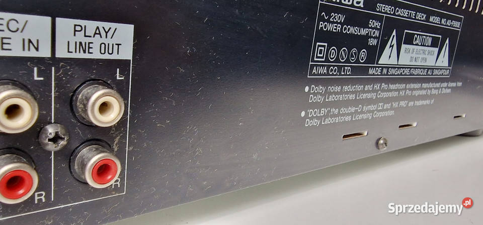 Magnetofon catette deck Aiwa ADF550 AD F 550 Międzychód