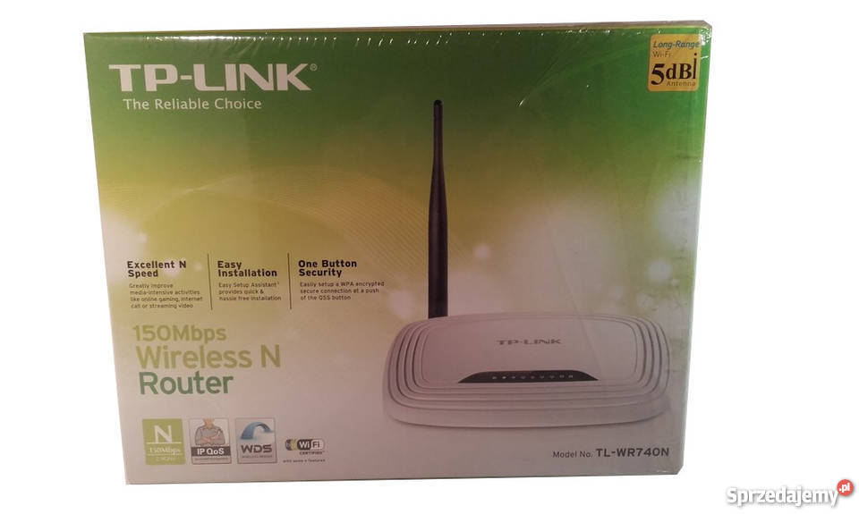 BEZPRZEWODOWY ROUTER TPLINK TLWR740N KOMPLET Ropczyce