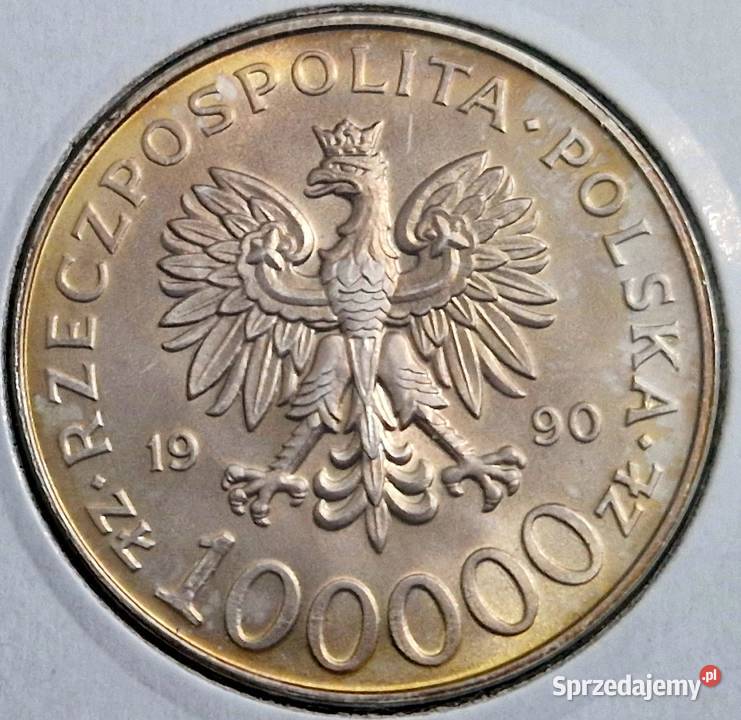 3 x 100000 Solidarność 1990 Piękne