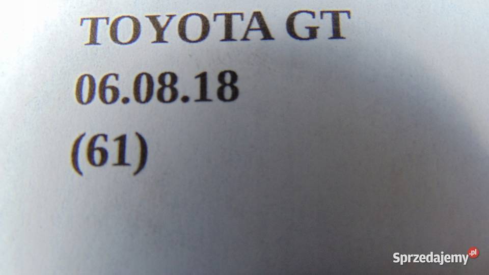 PLASTIKI WNĘTRZA OSŁONA TOYOTA GT86 4 Nowy Tomyśl