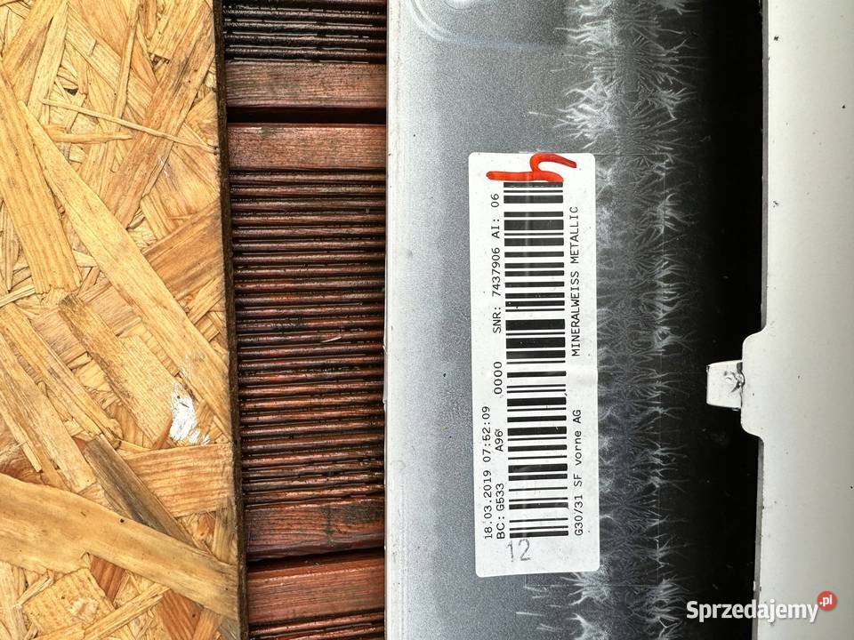 ZDERZAK PRZEDNI BMW 5 G30 G31 17 MINERALWEISS Mirsk