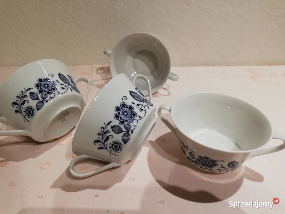 Miseczki flaczarki wzór cebulowy porcelana Porcelana i szkło Gorlice