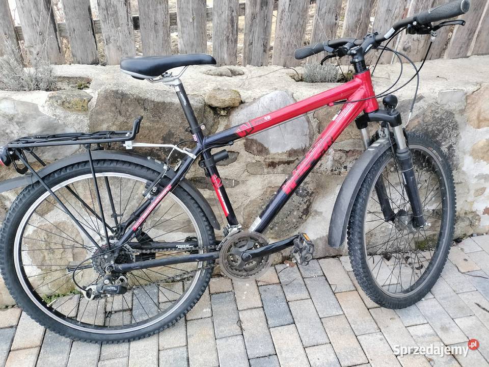 Czerwono czarny rower górski wheeler pro 19 Urszulin