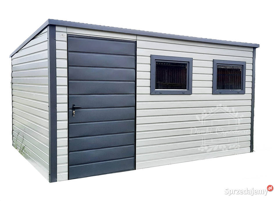 SCHOWEK DOMEK OGRODOWY 35m x 3m spad tył 2x okno Gdańsk