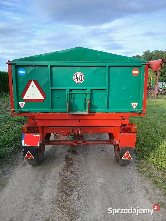 Przyczepa wywrotka d46 produkcji 2011 nieuszkodzony łódzkie Rzgów sprzedam