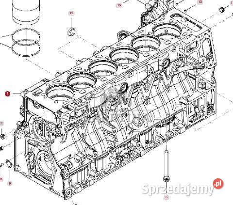 Fendt 936 Gen 7 Silnik D1556LE523 Blok Silnika wielkopolskie sprzedam