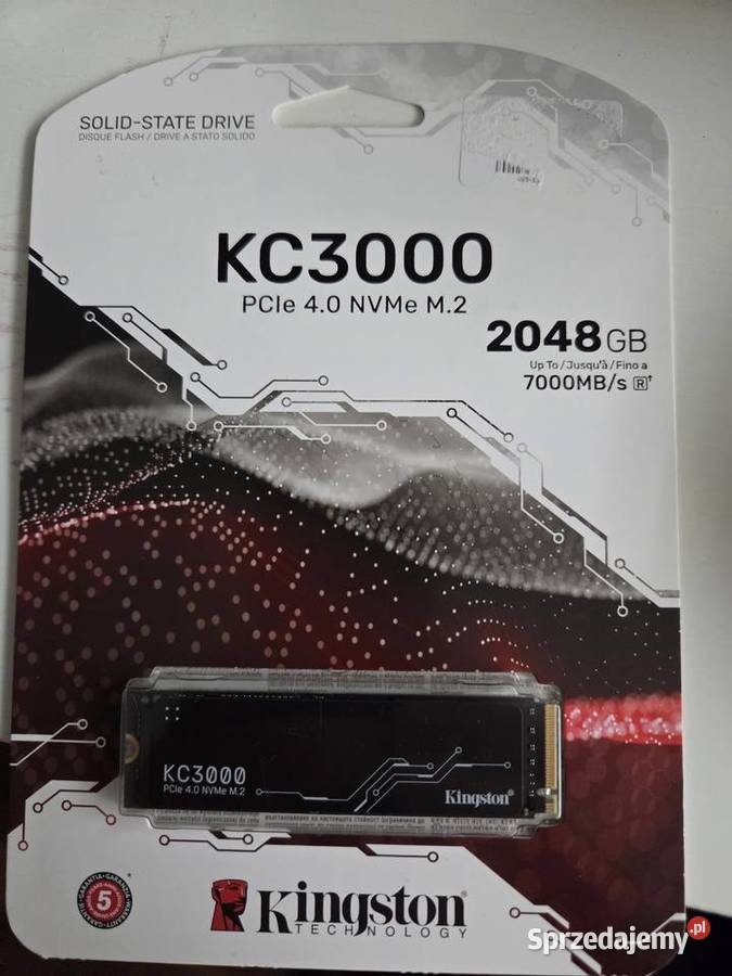 KINGSTON KC3000 2TB SSD PCI Express 40 x4 NVMe 7200 Oleśnica sprzedam
