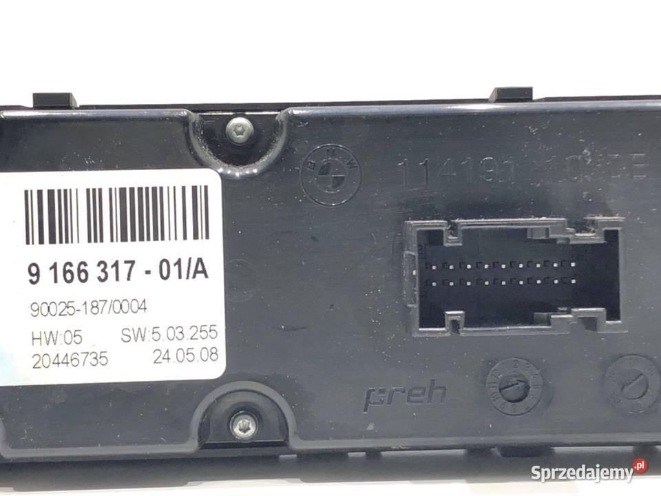 PANEL STEROWANIA NAWIEWU KLIMATYZACJI TYŁ BMW osobowe Panele sterowania, przełączniki podkarpackie sprzedam