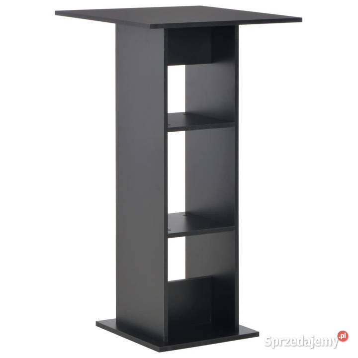 Stolik barowy czarny 60 x 60 x 110 WM280206