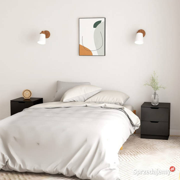 Szafki nocne 2 czarne 40x40x50 WM326726 Warszawa