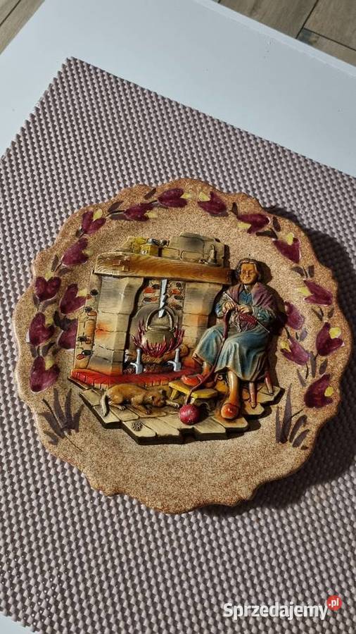 Talerz Dekoracyjny Ozdobny Ceramika i szkło Wola Podłężna sprzedam