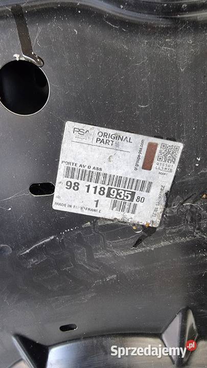 Drzwi przednie prawe nowe Opel Zafira Life