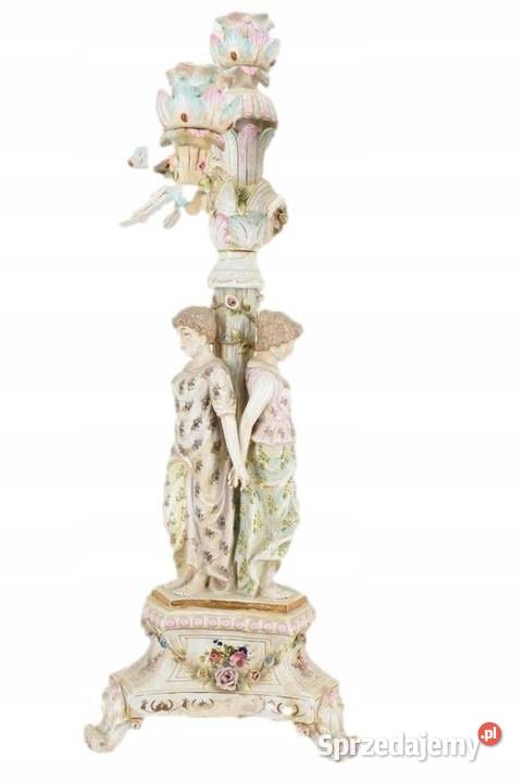 Pałacowy Świecznik z Porcelany Prezent Porcelana Świeczniki małopolskie Kraków