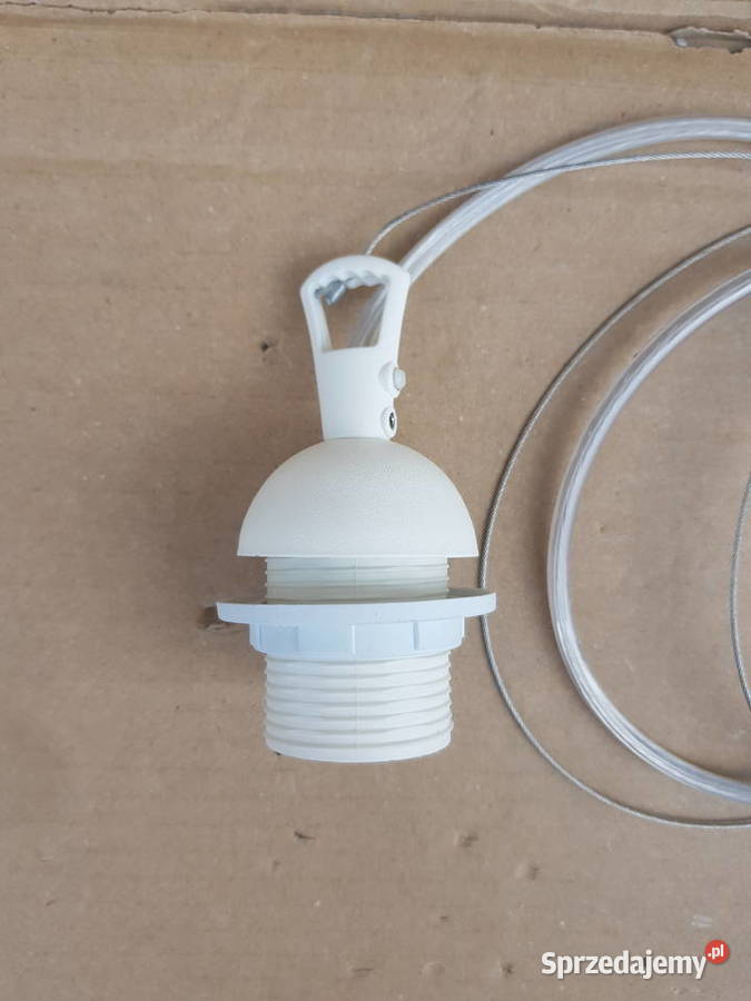 Zawieszenie do lampy na klosz abażur E27 białe Warszawa