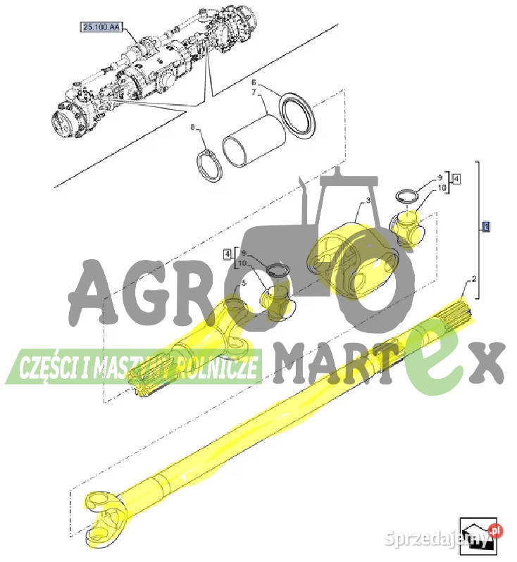 47546804 PRZEGUB UNIWERSALNY KPL CNH Pozostałe dolnośląskie Wichrów